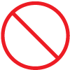 Icon showing fires are prohibited at this activity
